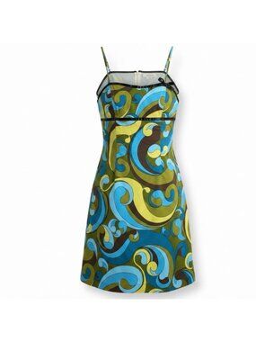 Becky & Max Womens Multicolor Sleeveless A-Line Dress Size 4